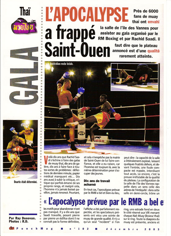 gala du rmboxing apocalypse organisé par rachid saadi