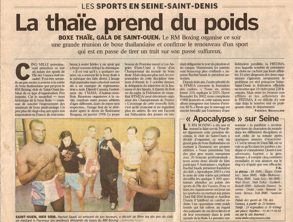 Parisien muay thai rmboxing
