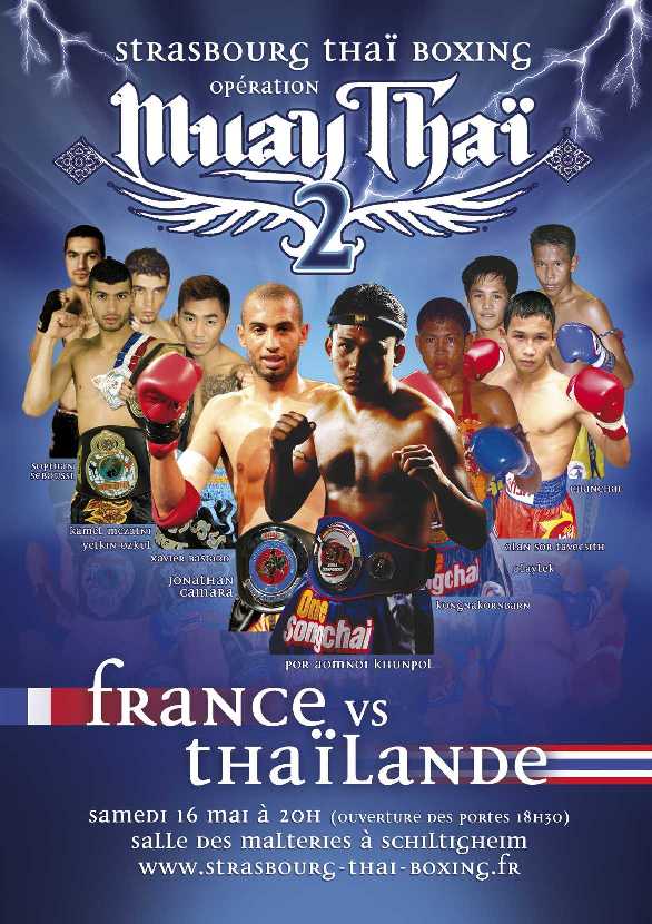 Gala International Muay Thai 2 France-Thailande à Strasbourg