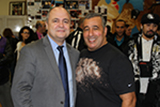 rachid saadi avec bruno leroux à la fete du club du rmboxing