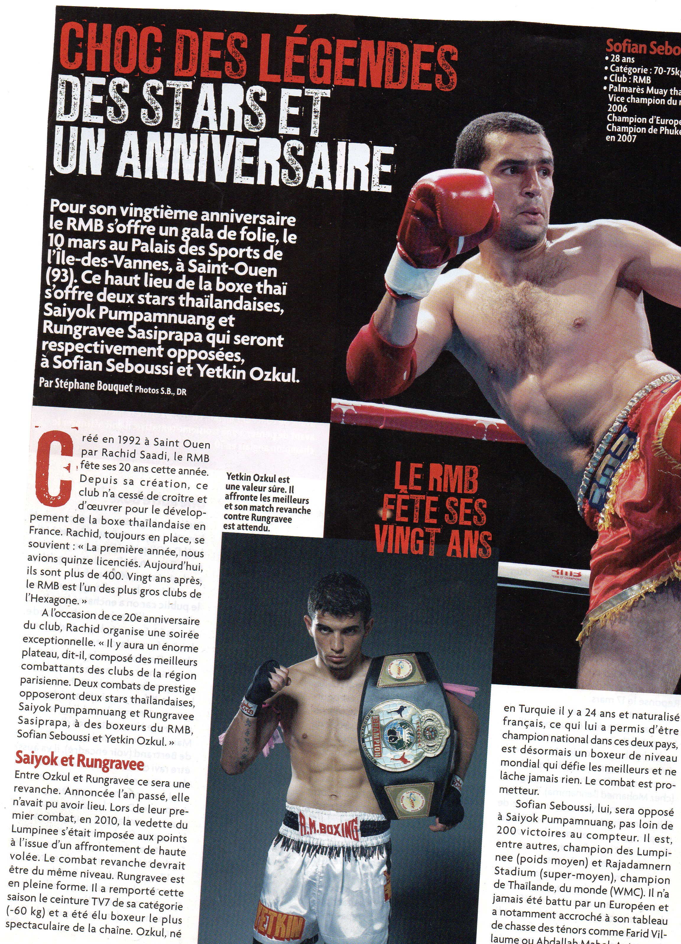 gala de boxe thai muay thai choc des legendes rmboxing avec yetkin ozkul et sofian seboussi