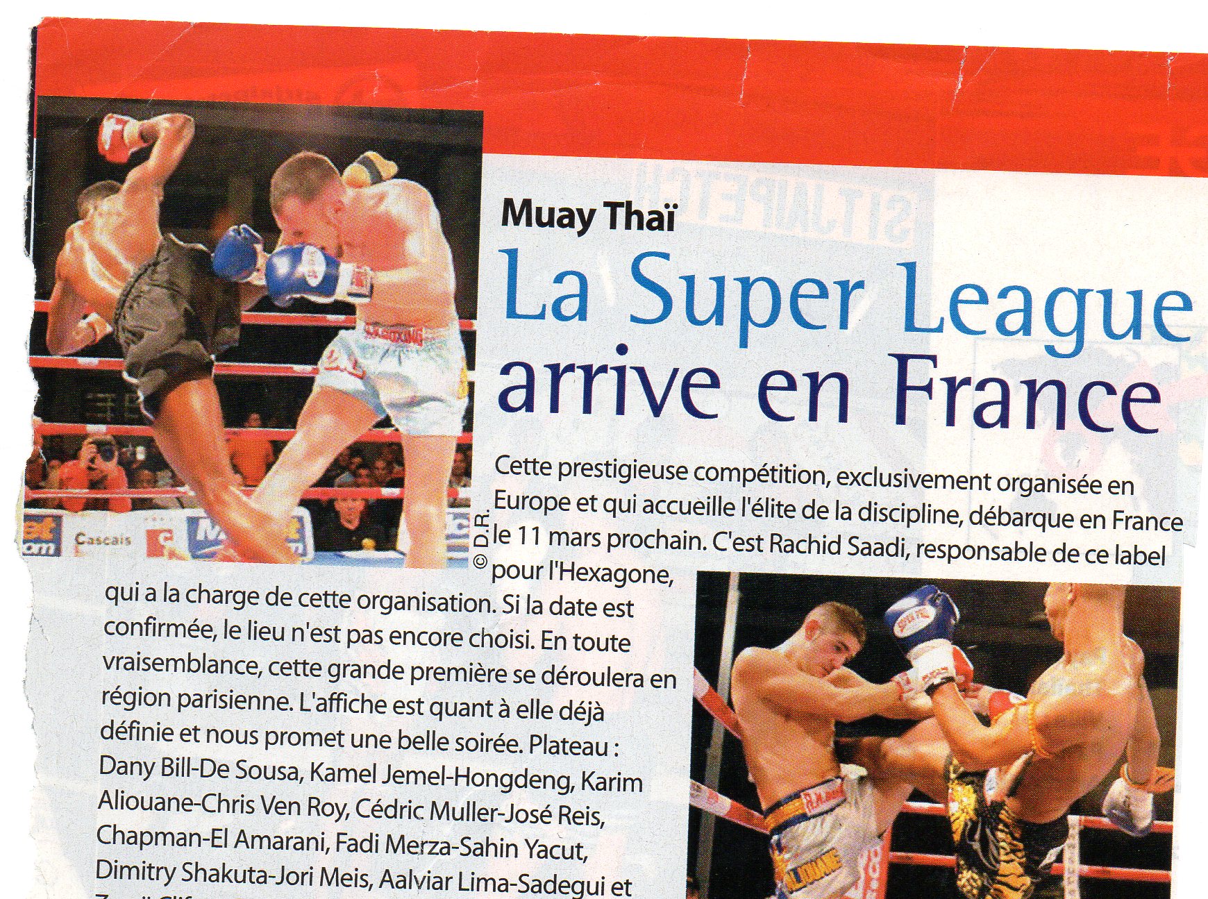 gala de boxe thai muay thai super league rmboxing cedric muller et dany bill