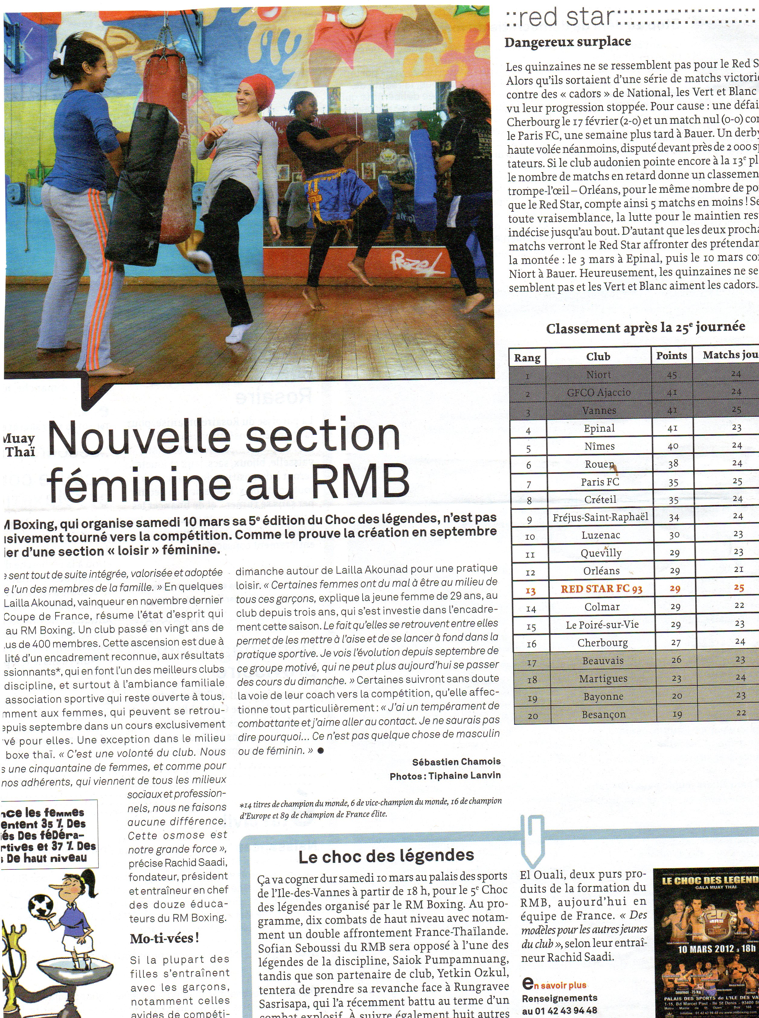 mag saint ouen nouvelle secion féminine au rmb