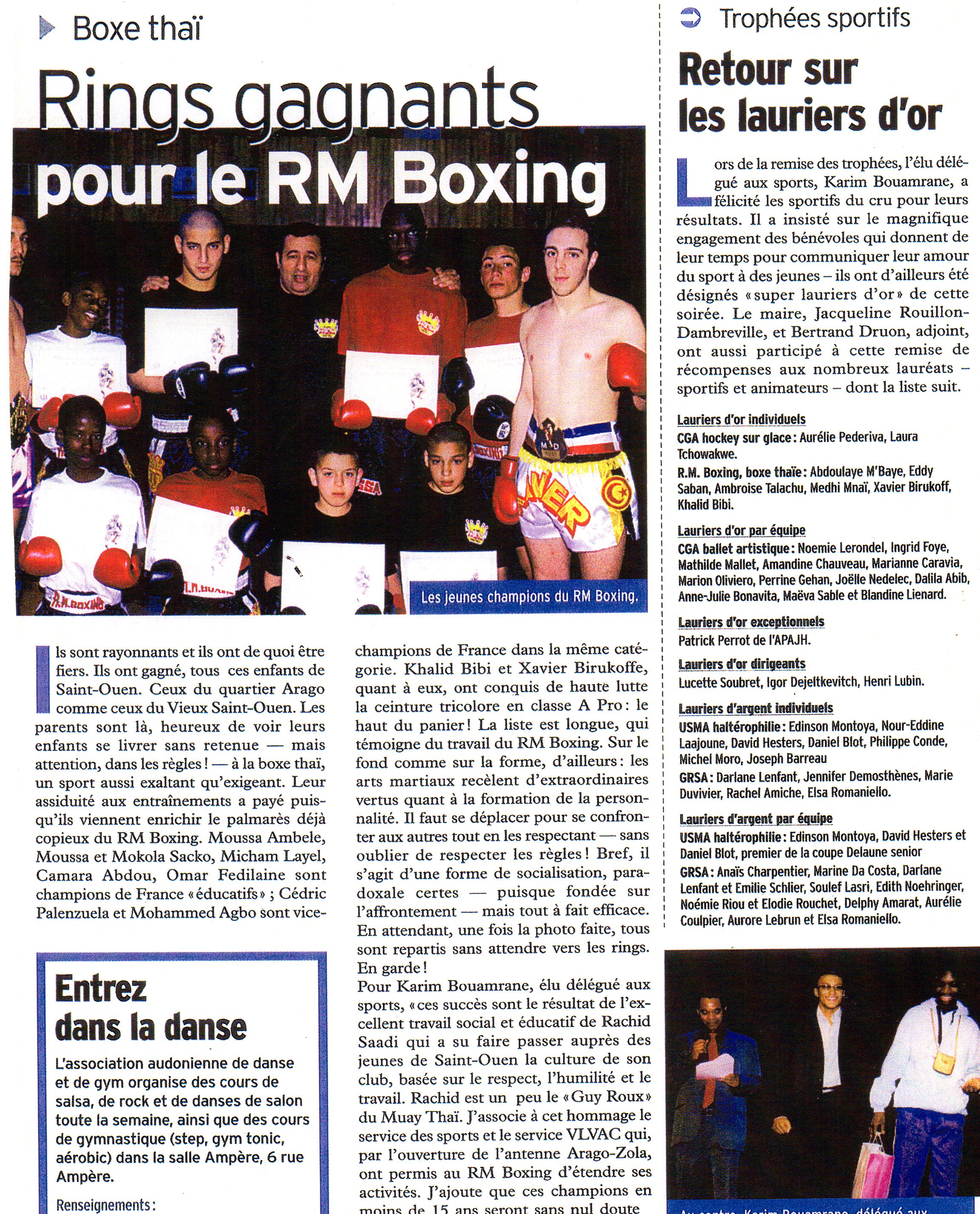 mag saint ouen ring gagnants pour le rmboxing