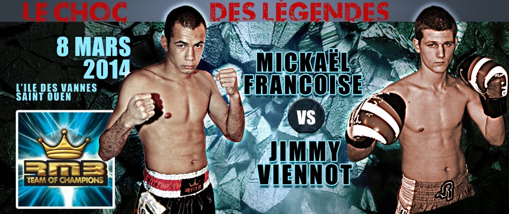 Mickael FRANCOISE vs Jimmy VIENNOT au gala choc des legendes 