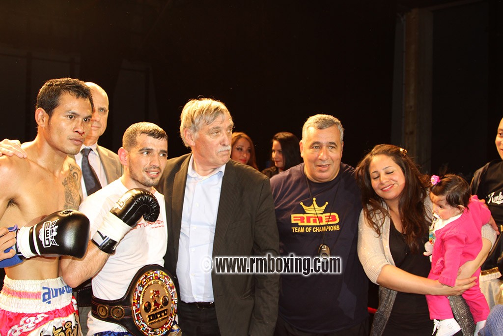 yetkin ozkul rmboxing VS Ni Wisoram orono championnat du monde à gueret, rachid saadi, Michel Vergnier maire de gueret et député de la Creuse