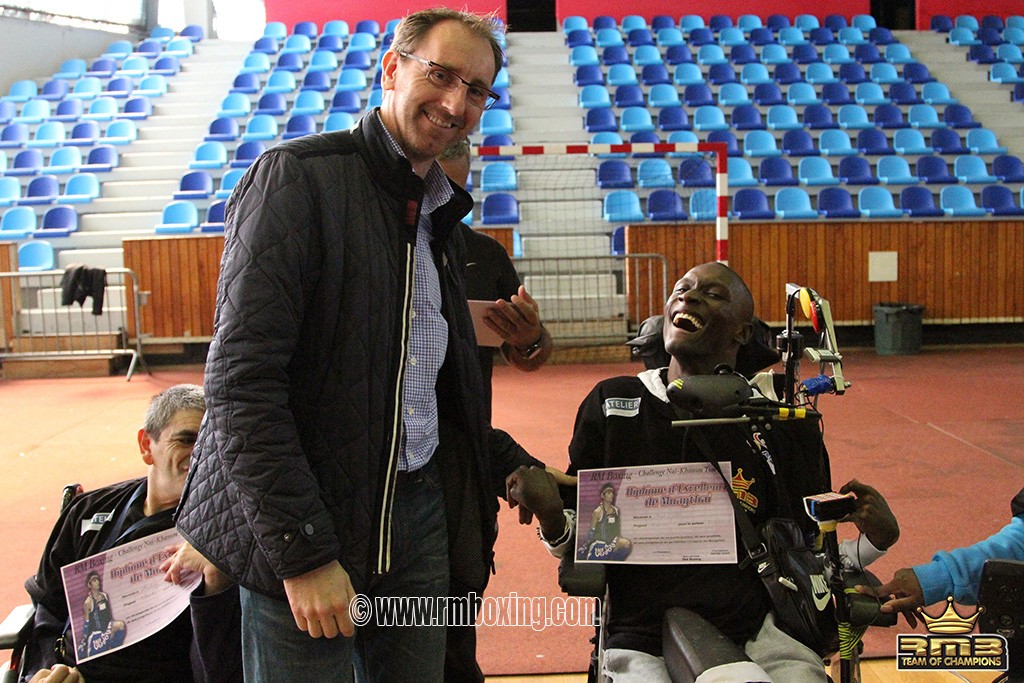  cyrille plomb maire adjoint au sport handimuay au rmboxing a saint ouen