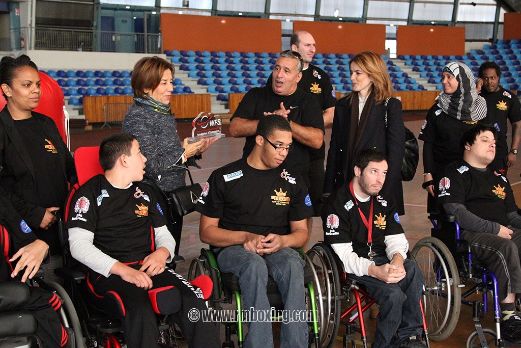  handimuay au rmboxing a saint ouen fondation WFS, zahia gandolfo et katia maruani