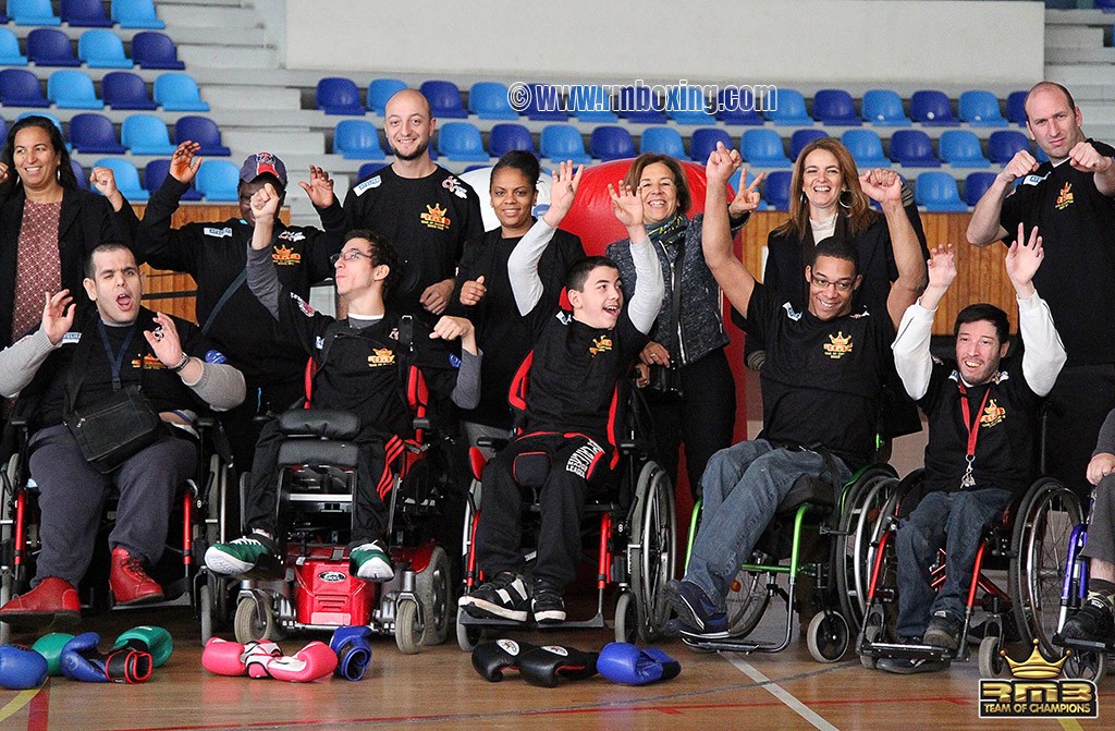  handimuay au rmboxing a saint ouen fondation WFS  zahia gandolfo, katia maruani et rachid saadi