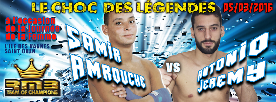 Samir Amrouche VS Antonio Jeremy au choc des légendes 2016 organisé par le rmboxing