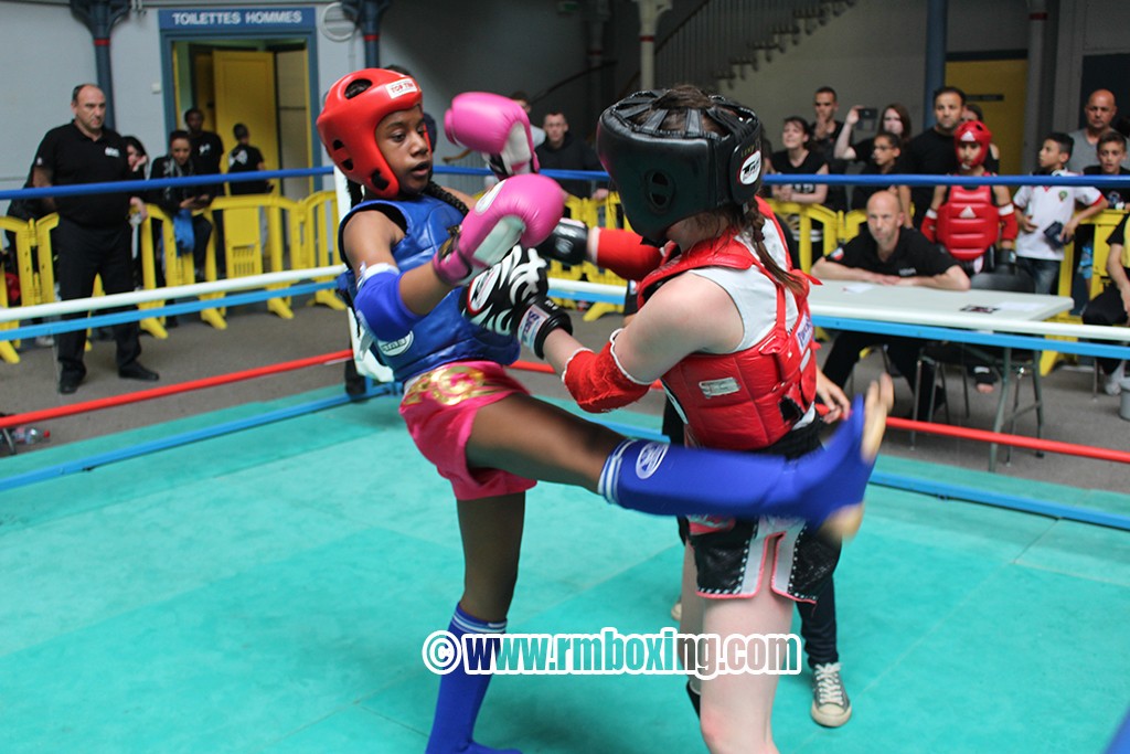 grace vessat , rmboxing , championne de france 2016 de muay thai 