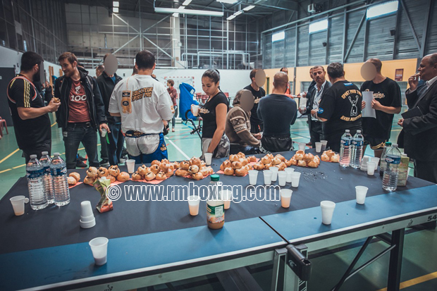 Dani Bill, Akram Mrad, Sekou Dembele, Lofti Ben Lakhdar, Yassine Benhadj au gala de boxe thai et Muaythai au CPSF Reau