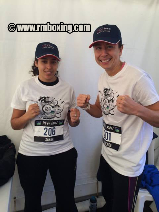 sanah zerdoudi florence delaroche rmboxing au defi run avec la fondation wfs