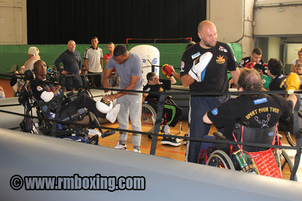 Handi Muay sport pour tous RMBOXING avec Rachid Saadi et la FFKMDA