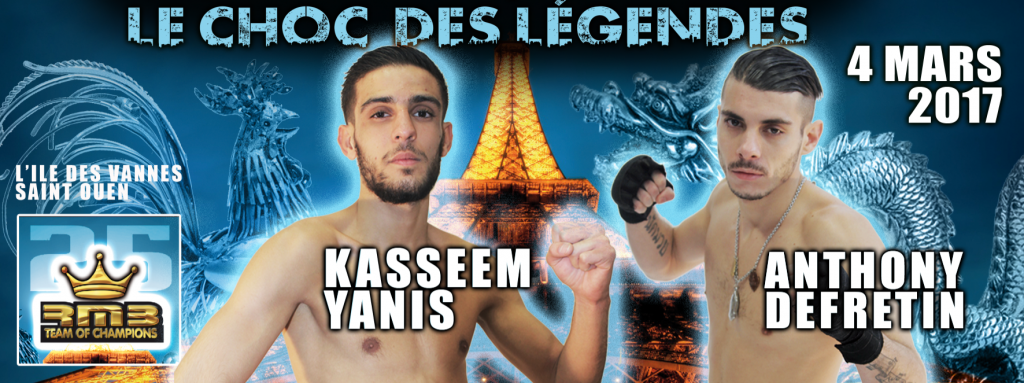 Kasseem Yanis VS Anthony Defretin au choc des légendes rmboxing à l'occasion de la journée de la femme