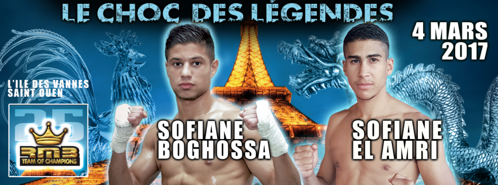 Sofiane Boghossa VS Sofiane El Amri au choc des légendes rmboxing à l'occasion de la journée de la femme