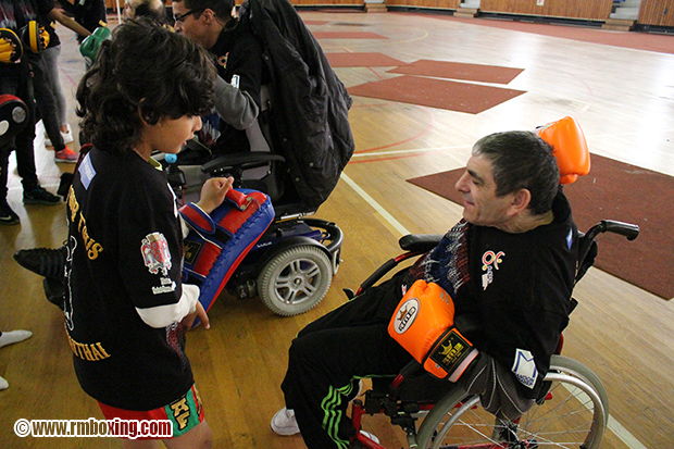 stage handi-muay rmboxing akram mrad rachid saadi sanah zerdoud initiation handicap st-ouen