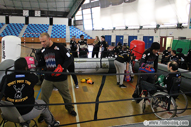 stage handi-muay rmboxing akram mrad rachid saadi sanah zerdoud initiation handicap st-ouen