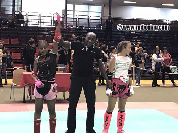 grace vessat  rmboxing  championne de la coupe de france FFKMDA muay thai