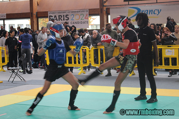 Elias Sbisa RMBOXING Rachid Saadi au Championnat Ile de France FFFKMDA K-1