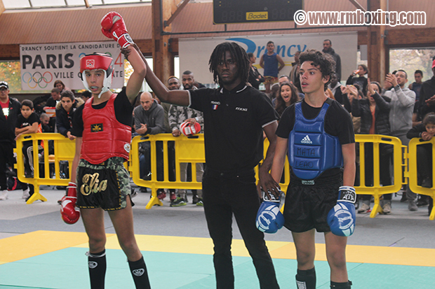 Elias Sbisa RMBOXING Rachid Saadi au Championnat Ile de France FFFKMDA K-1