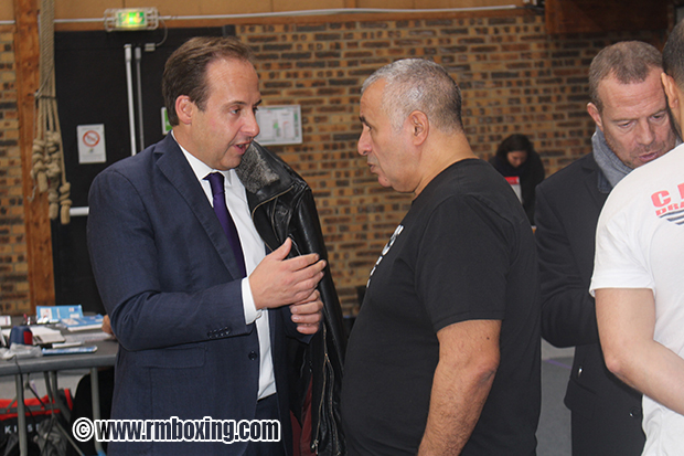 Jean-Christophe Lagarde et Rachid Saadi (RMBOXING) au Championnat Ile de France FFFKMDA K-1