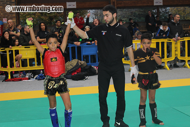 Rayan Nacer RMBOXING Rachid Saadi au Championnat Ile de France FFFKMDA K-1