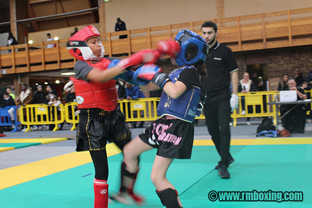 Sandy Demarest RMBOXING Rachid Saadi au Championnat Ile de France FFFKMDA K-1