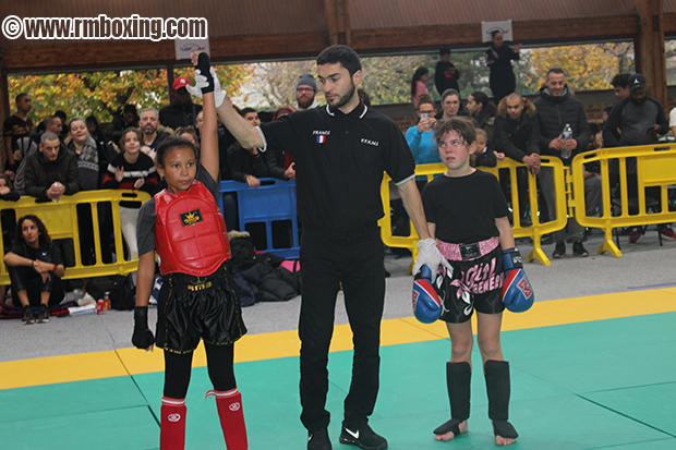 Sandy Demarest RMBOXING Rachid Saadi au Championnat Ile de France FFFKMDA K-1