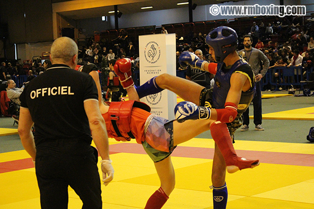 Elias Sbisa RMBOXING Champion de France ffkmda Saint-Ouen