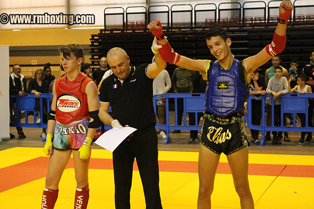 Elias Sbisa RMBOXING Champion de France ffkmda Saint-Ouen