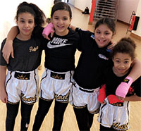 5 champions d’ile de France Muay Thai FFKMDA